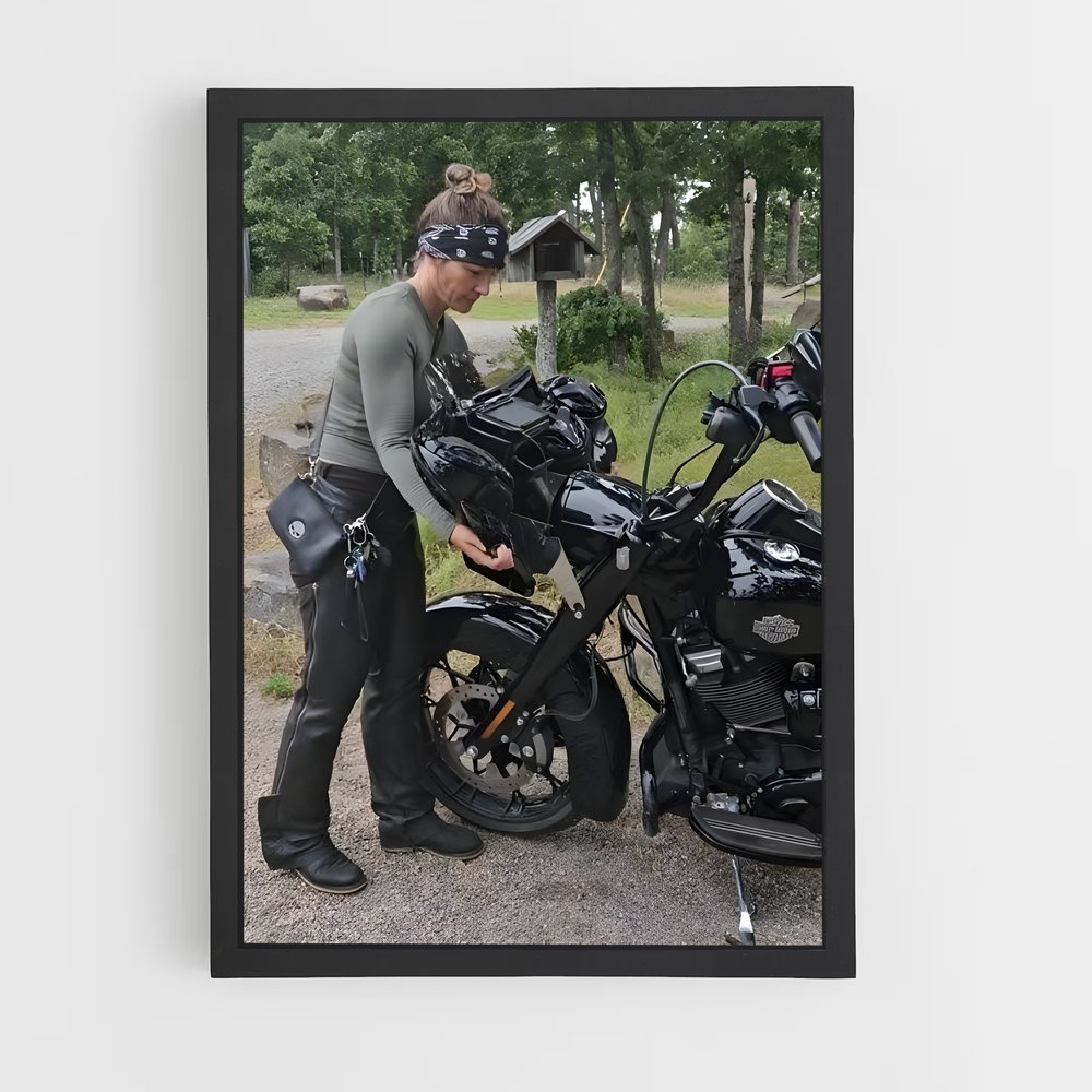 Poster Mécanique sur Route – affiche Harley-Davidson (vue 2)